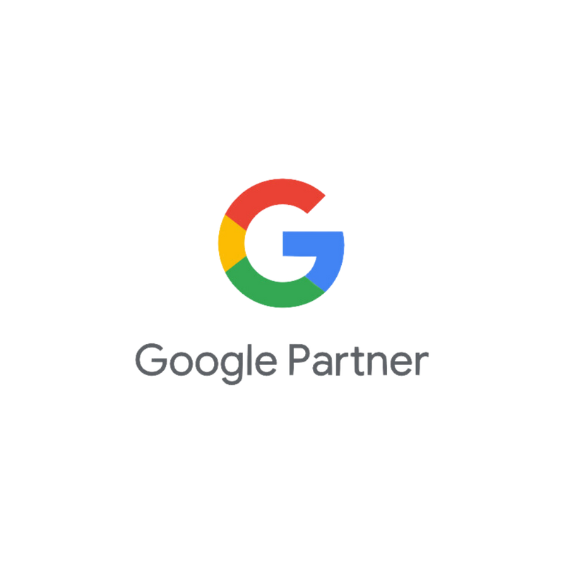 Google Partner logo with the colorful 'G' on a white background